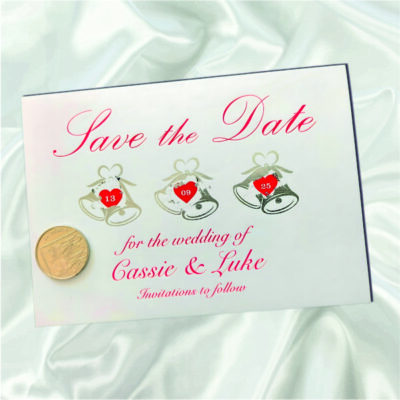 Save the date scratch cards