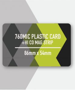 Plastic cards with hi co magnetic strip