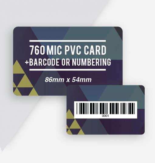 PVC Card impress BARCODE 2
