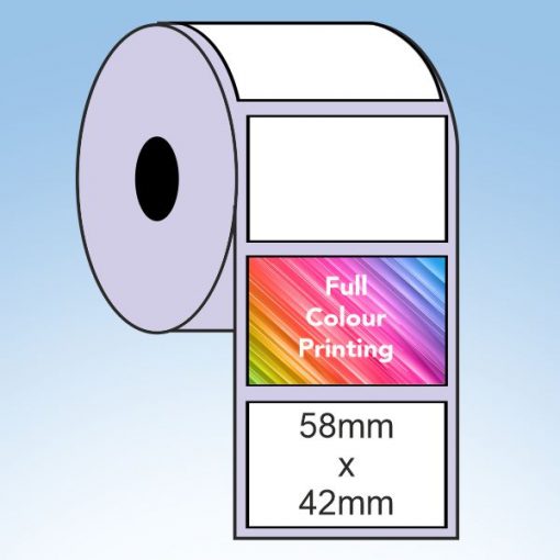 58mm x 42mm label printing