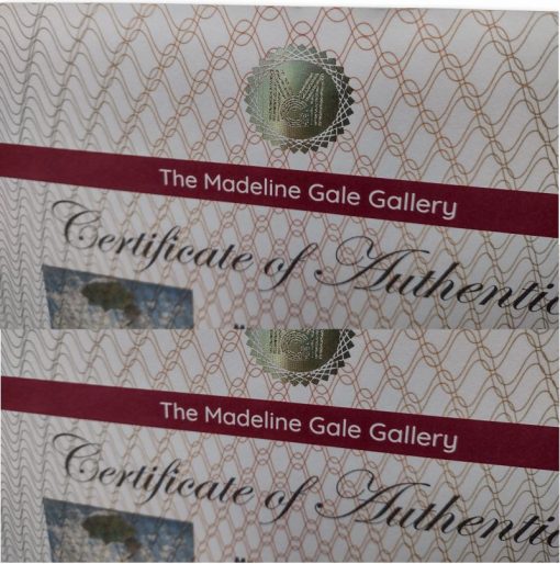 Art Certificate of Authenticity sheets