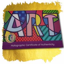 Hologram art certificate