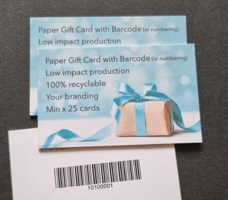 Gift card printing