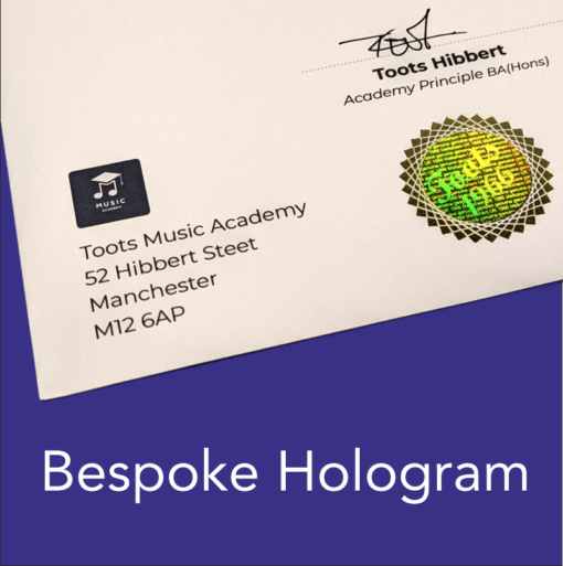 bespoke hologram certificate