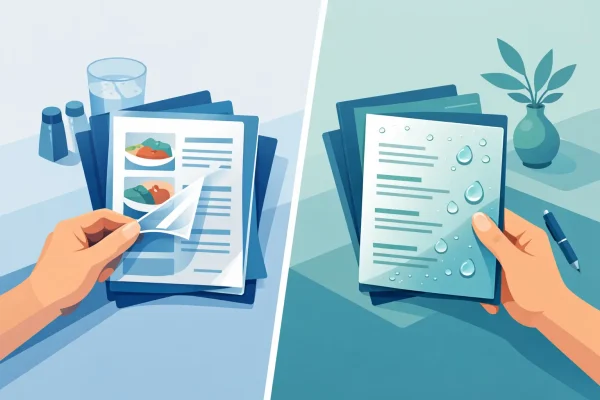 Laminated Menus vs Synthetic Menus Compared